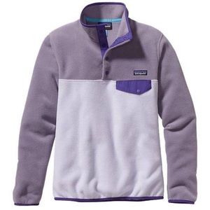 Patagonia Purple & Gray Synchilla Pullover
